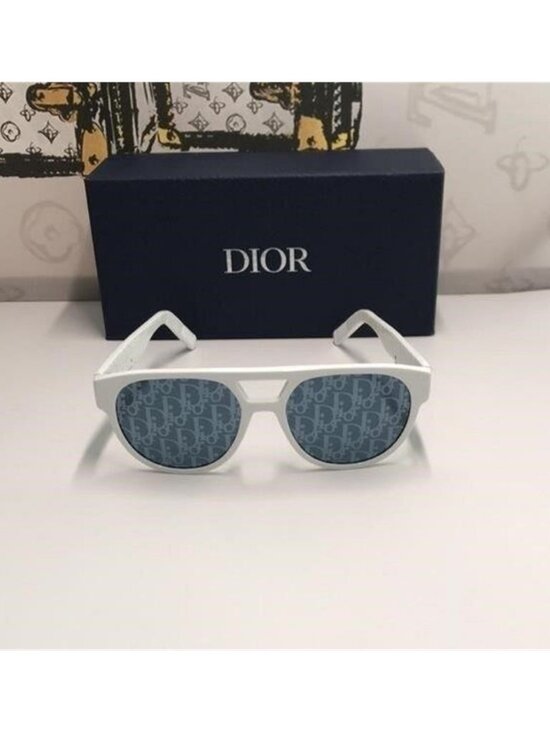 New Authentic Dior White  Acetate  Sunglasses DIOR B23 R 11 main image 10